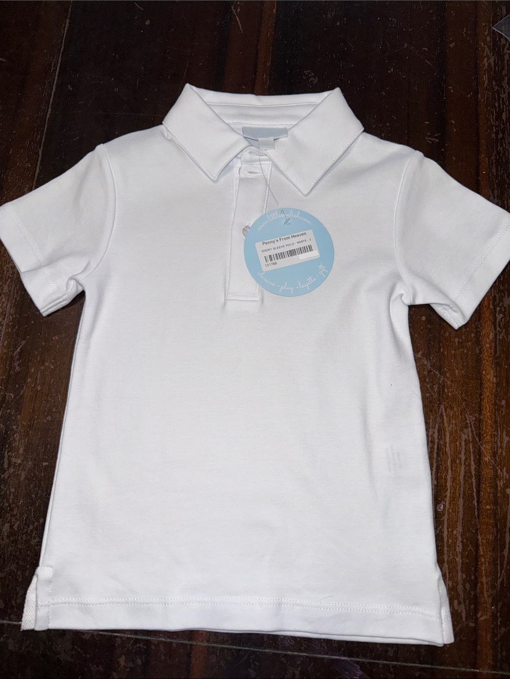 Little English boys polo shirt